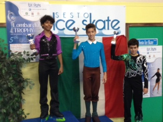 Podio masc Lombardia Trophy 2012 | FEDH | Federación Española de Deportes de Hielo