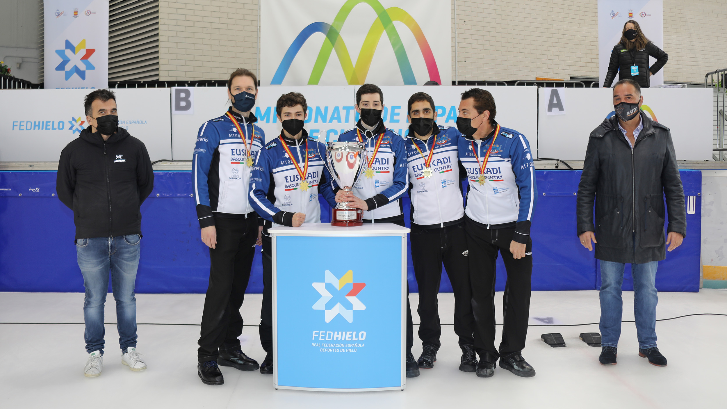 Txuri-Berri, Txuri-Berri Curling logra su séptima corona nacional masculina, Real Federación Española Deportes de Hielo