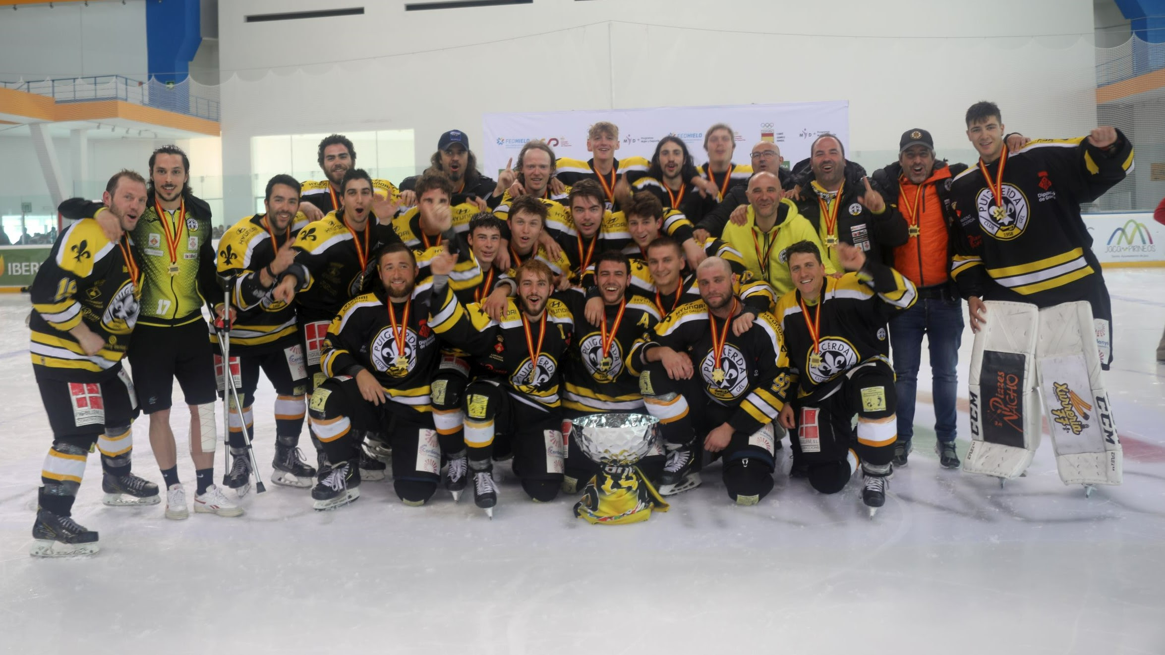 , El CG Puigcerdà, flamante campeón de la Copa de SM el Rey, Real Federación Española Deportes de Hielo