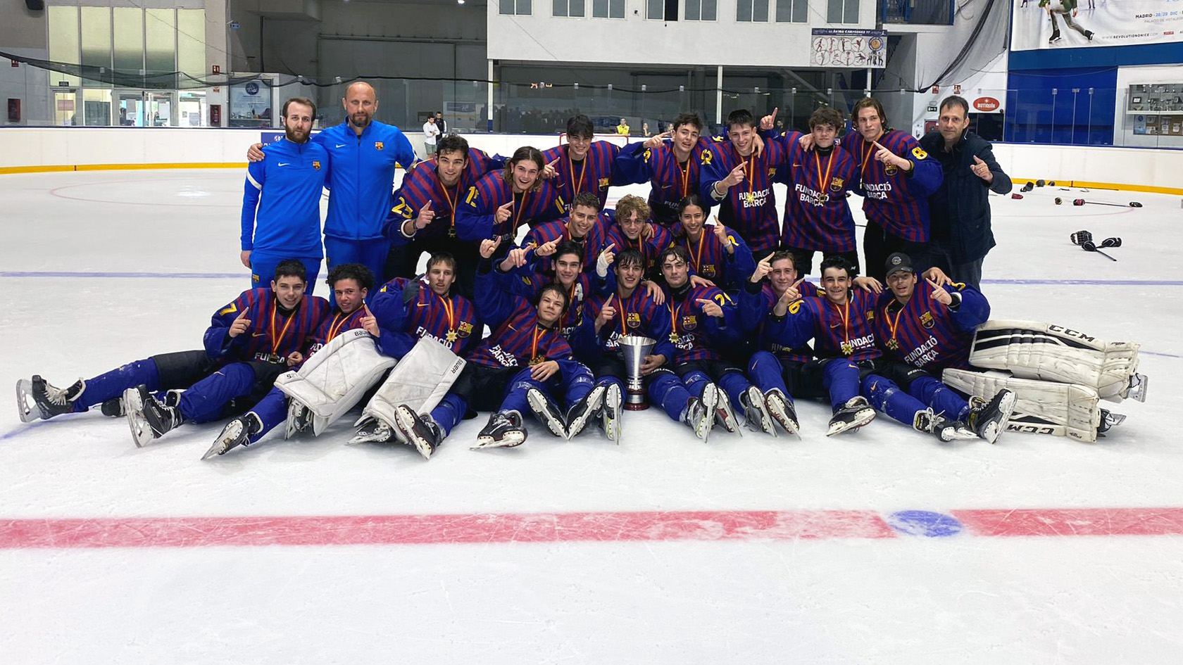 , El Barça Hockey Gel recupera el título de la LNHH U18, Real Federación Española Deportes de Hielo