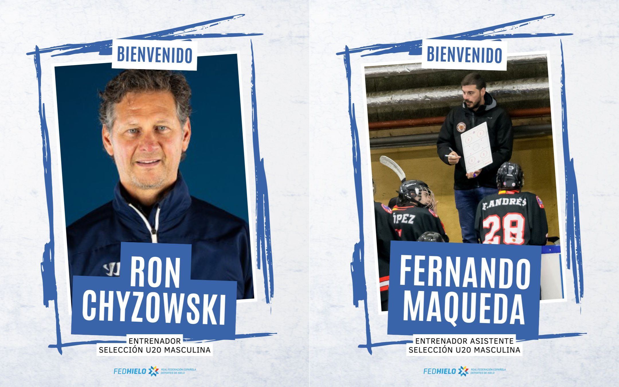 , Ron Chyzowski y Fernando Maqueda, al frente de España U20, Real Federación Española Deportes de Hielo