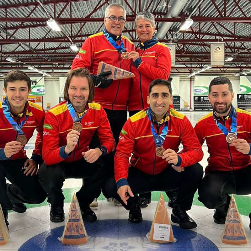 Curling, Bronce para España en el Europeo-B de Curling, Real Federación Española Deportes de Hielo