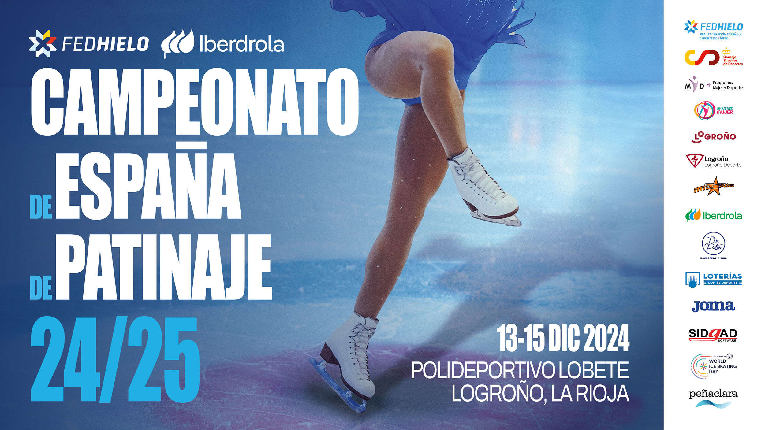 , Campeonato de España Iberdrola de Patinaje Absoluto 2024-25, Real Federación Española Deportes de Hielo