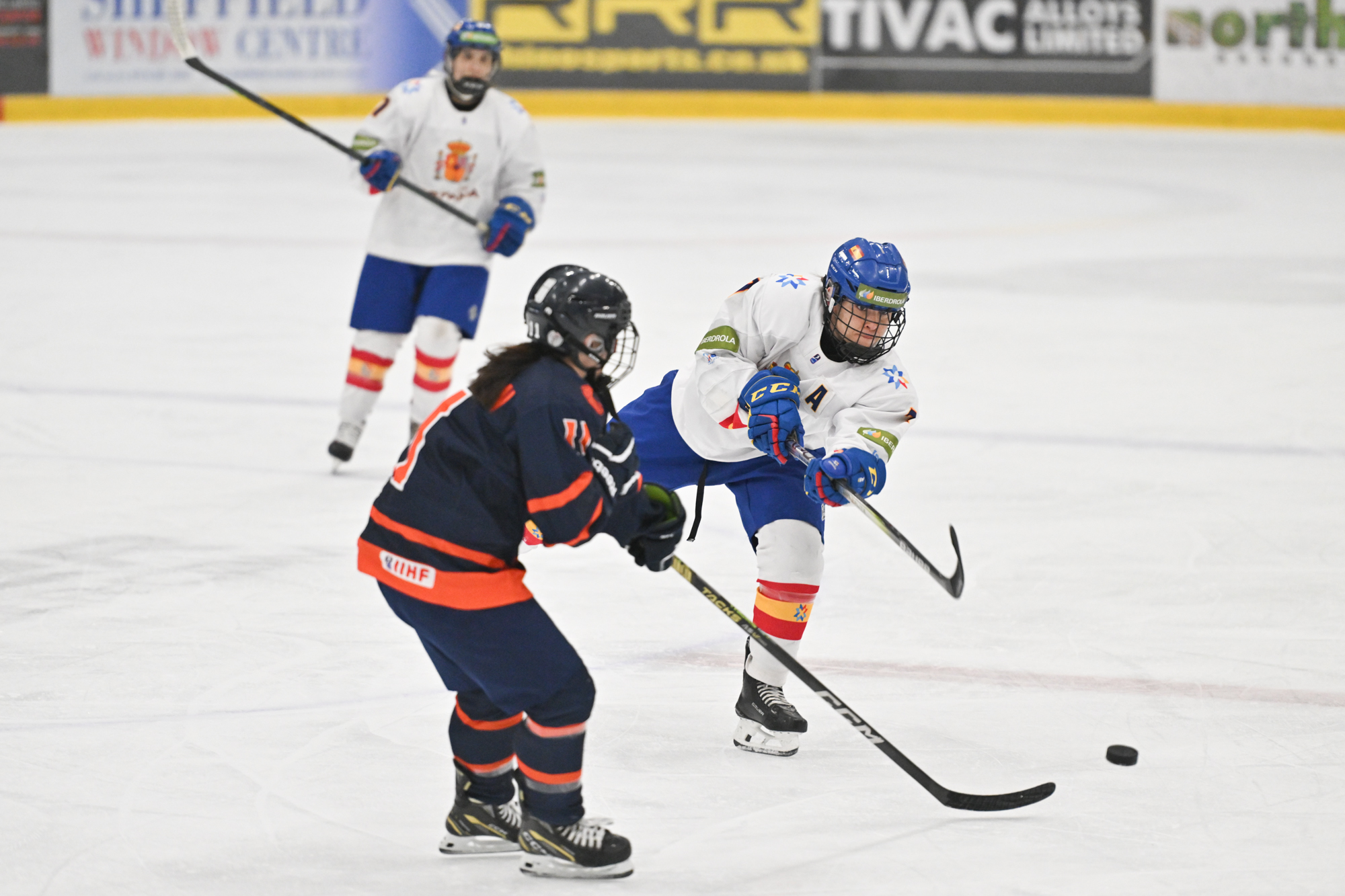 , España completa la Ronda 3 del PreOlímpico femenino de hockey hielo en cuarta posición, Real Federación Española Deportes de Hielo