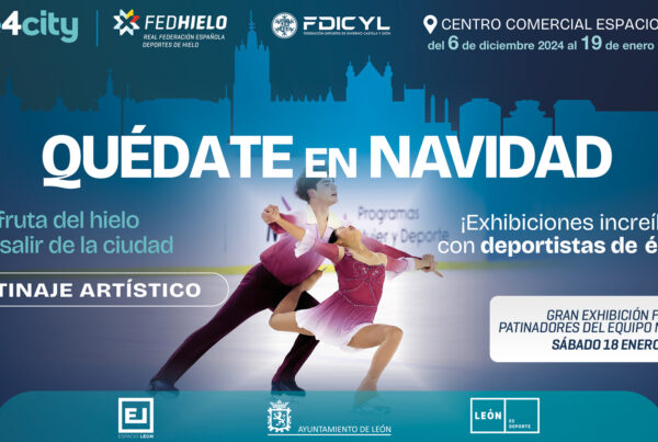 , El proyecto ‘ice4city’ se despide este sábado de León con una exhibición de patinaje artístico, Real Federación Española Deportes de Hielo