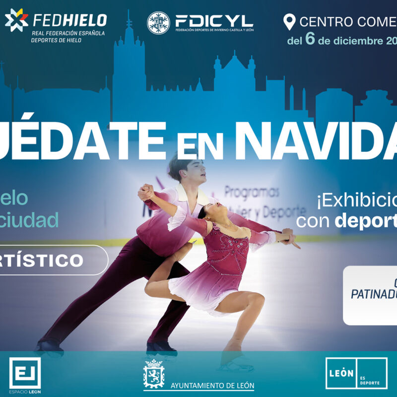 patinaje artístico, El proyecto ‘ice4city’ se despide este sábado de León con una exhibición de patinaje artístico, Real Federación Española Deportes de Hielo