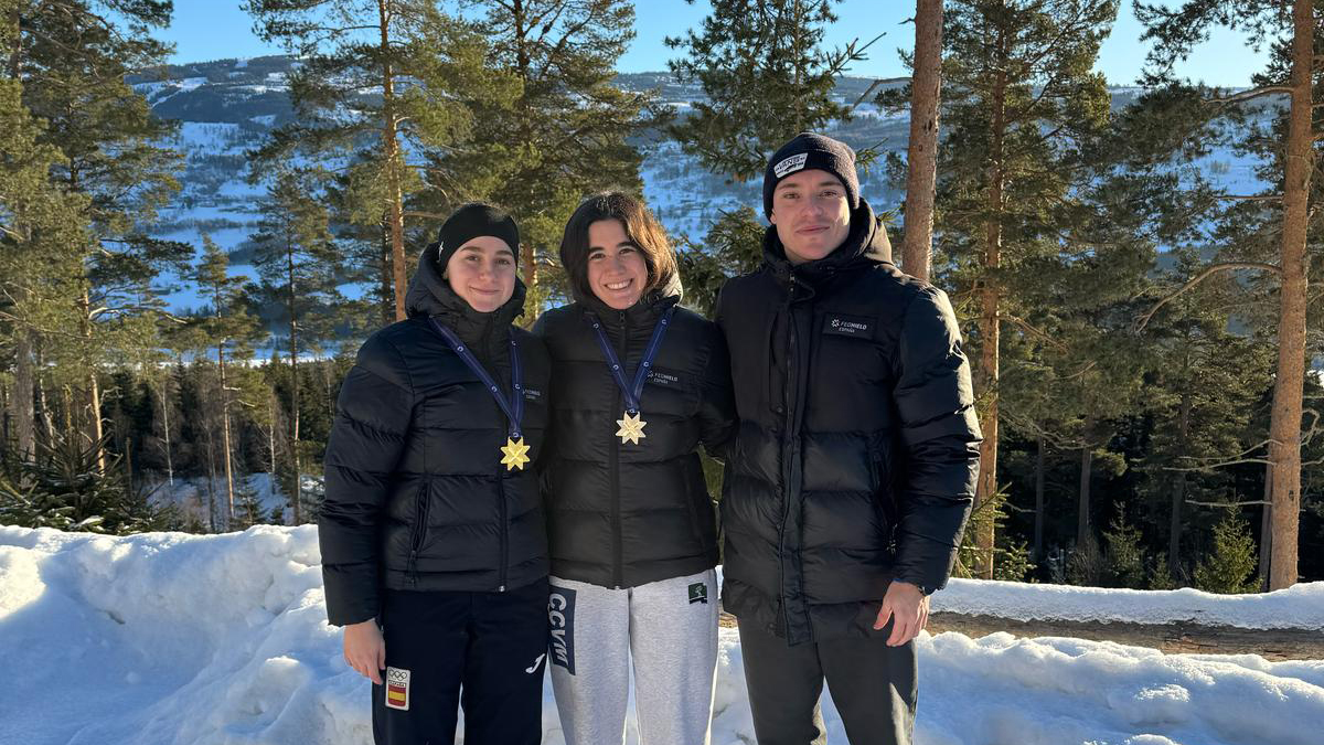 , Clara Aznar, tricampeona de España de Skeleton en Lillehammer, Real Federación Española Deportes de Hielo