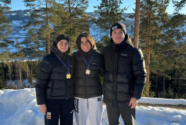 Adrián Rodríguez, Clara Aznar, tricampeona de España de Skeleton en Lillehammer, Real Federación Española Deportes de Hielo